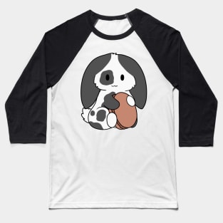 Spotted Black Bunny Macaron Baseball T-Shirt